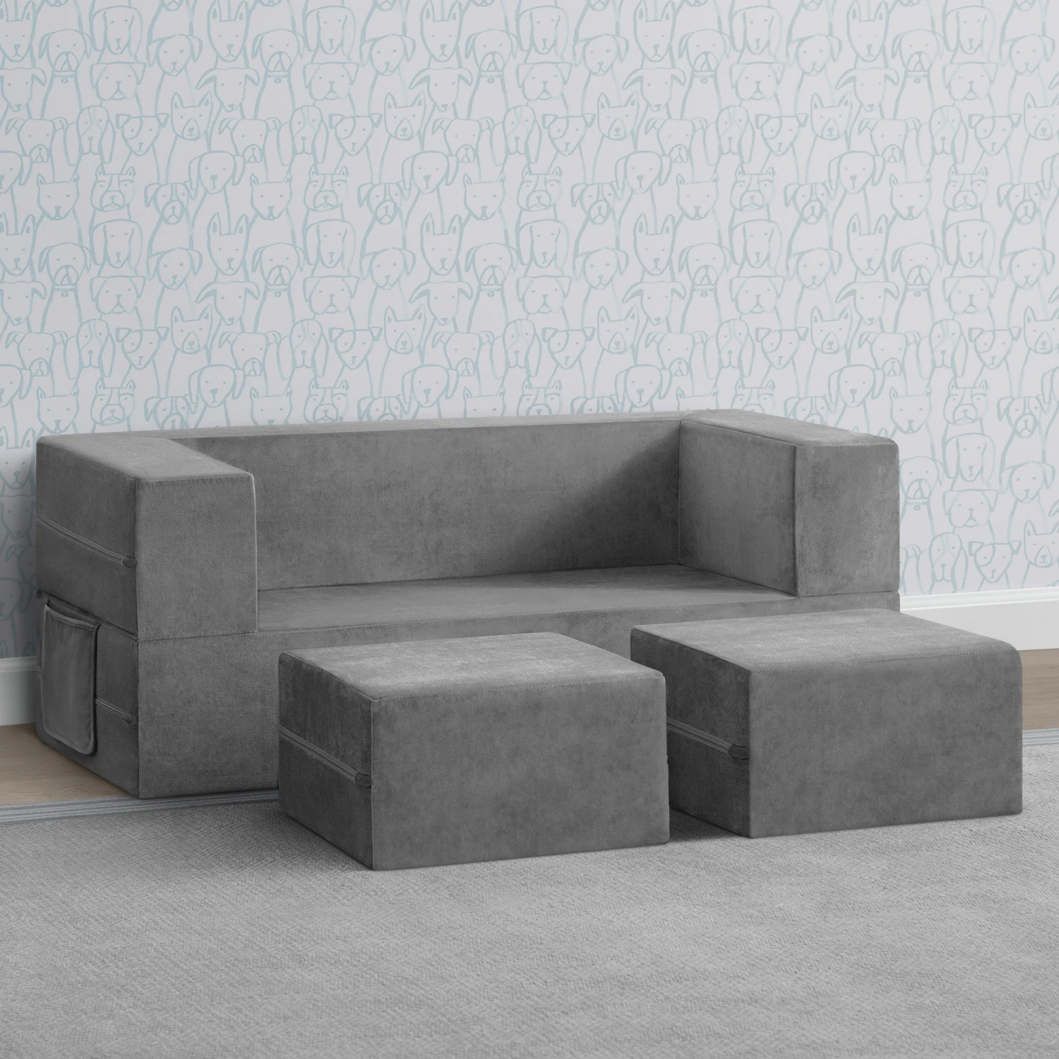 Delta Children Convertible Sofa And Play Set For Kids And Toddlers Modular Foam Couch And Flip Out Lounger With 2 Ottomans 11 Delta Children Convertible Sofa And Play Set For Kids And Toddlers Modular Foam Couch And Flip Out Lounger With 2 Ottomans - Image 11