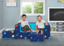 Delta Children Convertible Sofa And Play Set For Kids And Toddlers – Modular Foam Couch And Flip Out Lounger With 2 Ottomans