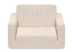 Delta Children Personalized Cozee Flip-Out Sherpa 2-in-1 Convertible Chair To Lounger For Kids 25 Delta Children Personalized Cozee Flip-Out Sherpa 2-in-1 Convertible Chair To Lounger For Kids -Delta Children Sales Store EM208223 5030 Cozee Flip Out Chair Sherpa Cream Embroidered Silo 01 scaled