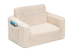 Delta Children Personalized Cozee Flip-Out Sherpa 2-in-1 Convertible Chair To Lounger For Kids 26 Delta Children Personalized Cozee Flip-Out Sherpa 2-in-1 Convertible Chair To Lounger For Kids -Delta Children Sales Store EM208223 5030 Cozee Flip Out Chair Sherpa Cream Embroidered Silo 08 scaled