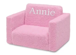 Delta Children Personalized Cozee Flip-Out Sherpa 2-in-1 Convertible Chair To Lounger For Kids 31 Delta Children Personalized Cozee Flip-Out Sherpa 2-in-1 Convertible Chair To Lounger For Kids -Delta Children Sales Store EM208223 5032 Cozee Flip Out Sherpa Chair Pink Embroidered Silo 03 scaled