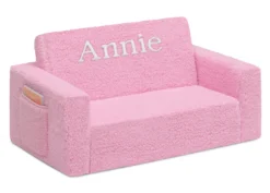 Delta Children Personalized Cozee Flip-Out Sherpa 2-in-1 Convertible Sofa To Lounger For Kids 20 Delta Children Personalized Cozee Flip-Out Sherpa 2-in-1 Convertible Sofa To Lounger For Kids -Delta Children Sales Store EM208223W 5032 Cozee Flip Out Sofa Sherpa Pink Embroidered Silo 24 scaled