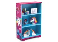 Delta Children JoJo Siwa Deluxe 3-Shelf Bookcase 7 Delta Children JoJo Siwa Deluxe 3-Shelf Bookcase -Delta Children Sales Store FL86759JS jojo siwa bookcase right props scaled