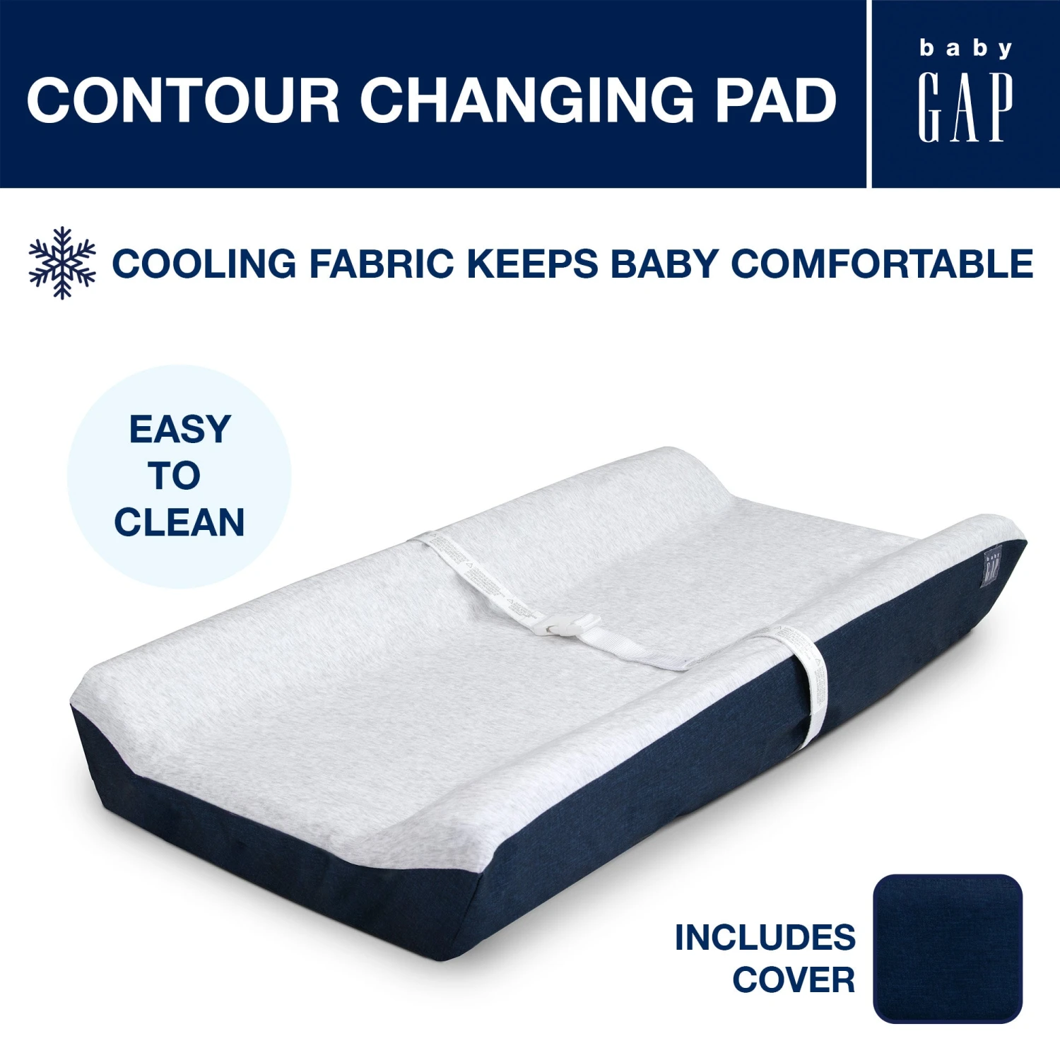 BabyGap Contoured Changing Pad With Cooling Cover 4 BabyGap Contoured Changing Pad With Cooling Cover - Image 4