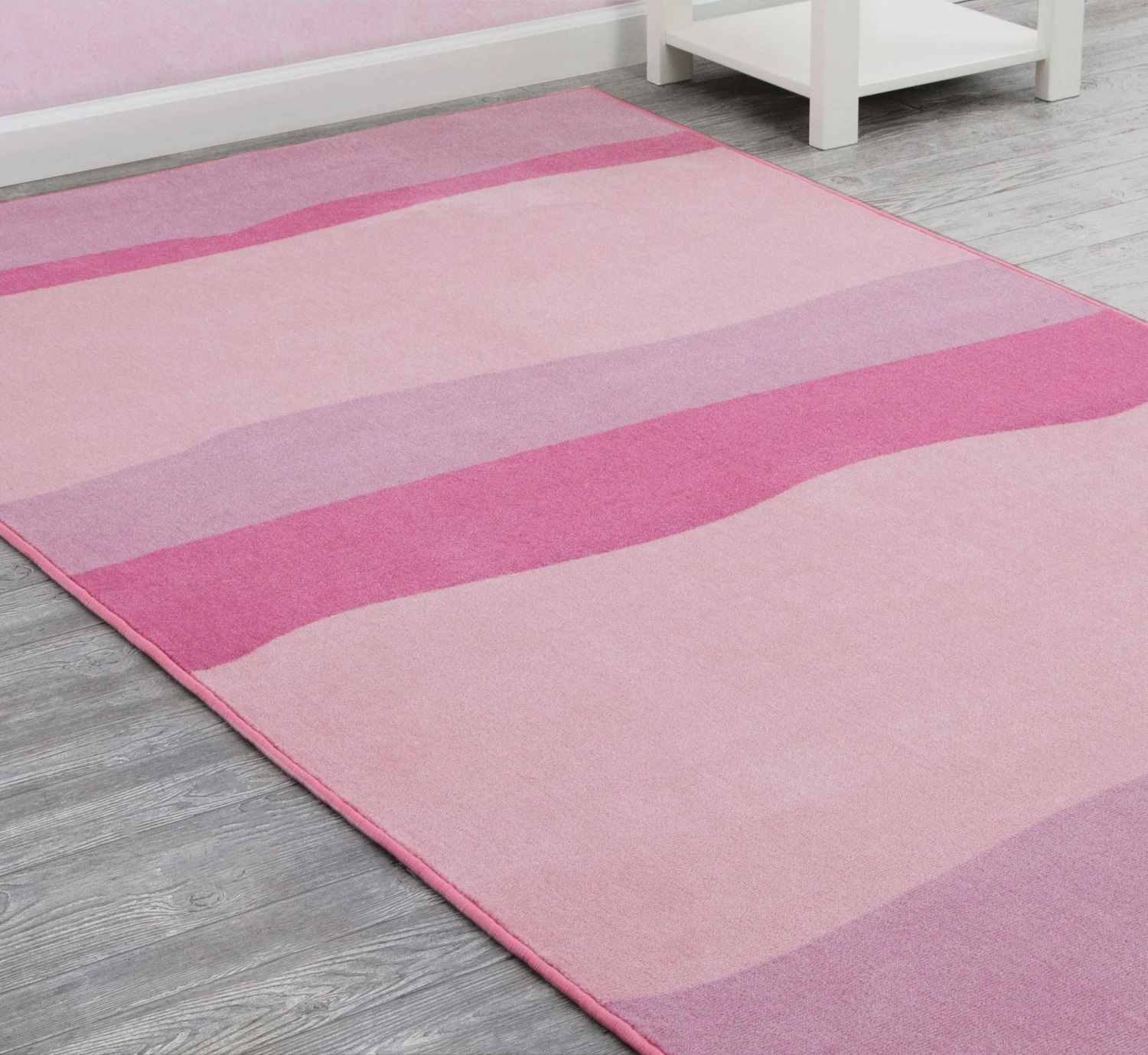 Delta Children Pink Ombre Rectangle Area Rug For Kids, 53-Inch X 59-Inch 5 Delta Children Pink Ombre Rectangle Area Rug For Kids, 53-Inch X 59-Inch - Image 5