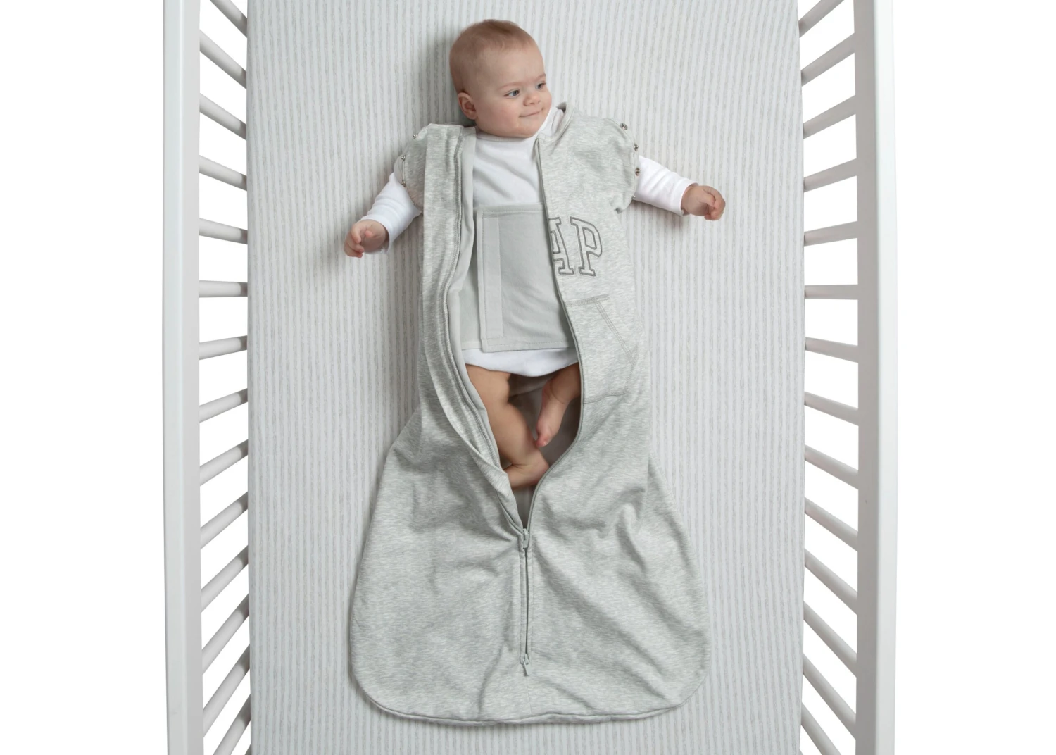 BabyGap TrueSleep Sleep Sack With Zipper And Built-In Swaddle 2 BabyGap TrueSleep Sleep Sack With Zipper And Built-In Swaddle - Image 2