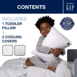 BabyGap Toddler Pillow With 2 Cooling Covers 6 BabyGap Toddler Pillow With 2 Cooling Covers -Delta Children Sales Store P30620 3700 7