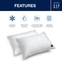 BabyGap Toddler Pillow With 2 Cooling Covers 7 BabyGap Toddler Pillow With 2 Cooling Covers -Delta Children Sales Store P30620 3700 8