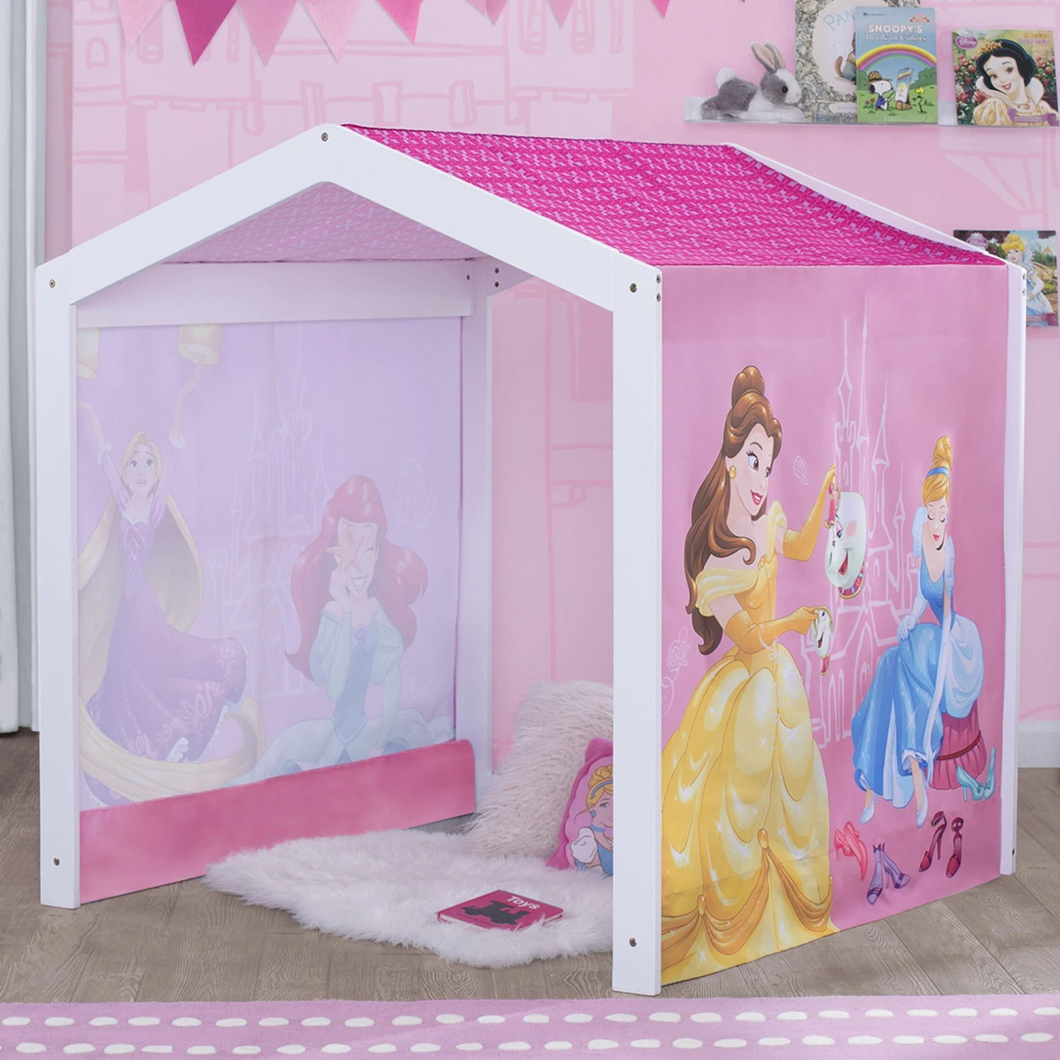 Delta Children Disney Princess Indoor Playhouse With Fabric Tent 5 Delta Children Disney Princess Indoor Playhouse With Fabric Tent - Image 5