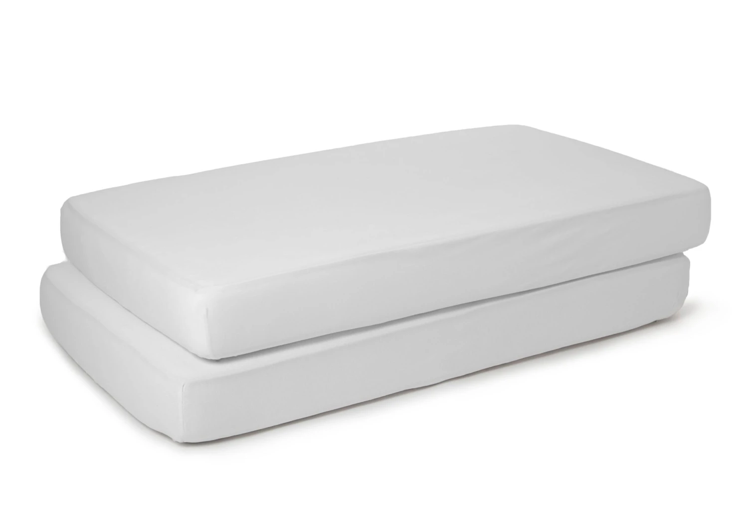 Delta Children Fitted Crib Sheets - 2 Pack, White 2 Delta Children Fitted Crib Sheets - 2 Pack, White - Image 2