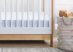 BabyGap 100% Organic Cotton Crib Sheets - 2 Pack 30 BabyGap 100% Organic Cotton Crib Sheets - 2 Pack -Delta Children Sales Store SA8001GP 2242 crib sheets blue melange lifestyle 04