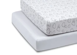 BabyGap 100% Organic Cotton Crib Sheets - 2 Pack 37 BabyGap 100% Organic Cotton Crib Sheets - 2 Pack -Delta Children Sales Store SA8001GP 2409 crib sheets clouds silo 15 scaled