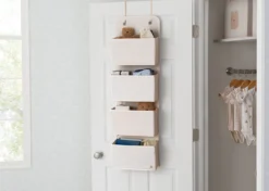 BabyGap 2-Pack Over The Door Storage Organizer With 4 Pockets 18 BabyGap 2-Pack Over The Door Storage Organizer With 4 Pockets -Delta Children Sales Store SS8008GP 3410 over the door tan lifestyle 01 scaled