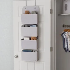 BabyGap 2-Pack Over The Door Storage Organizer With 4 Pockets 23 BabyGap 2-Pack Over The Door Storage Organizer With 4 Pockets -Delta Children Sales Store SS8008GP 3411 over the door grey lifestyle 101 scaled