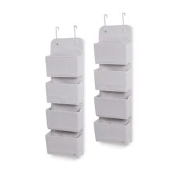 BabyGap 2-Pack Over The Door Storage Organizer With 4 Pockets 22 BabyGap 2-Pack Over The Door Storage Organizer With 4 Pockets -Delta Children Sales Store SS8008GP 3411 silo gray 110