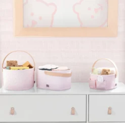 Delta Children Sales Store 7 BabyGap 3-Pack Nested Fabric Storage Bins With Handles