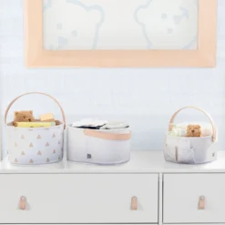 BabyGap 3-Pack Nested Fabric Storage Bins With Handles 15 BabyGap 3-Pack Nested Fabric Storage Bins With Handles -Delta Children Sales Store SS8478GP 3410 caddy tan lifestyle 01 scaled