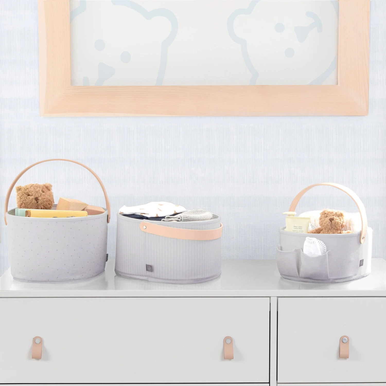 BabyGap 3-Pack Nested Fabric Storage Bins With Handles 9 BabyGap 3-Pack Nested Fabric Storage Bins With Handles - Image 9