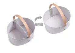 BabyGap 3-Pack Nested Fabric Storage Bins With Handles 23 BabyGap 3-Pack Nested Fabric Storage Bins With Handles -Delta Children Sales Store SS8478GP 3411 packcallout gray 01