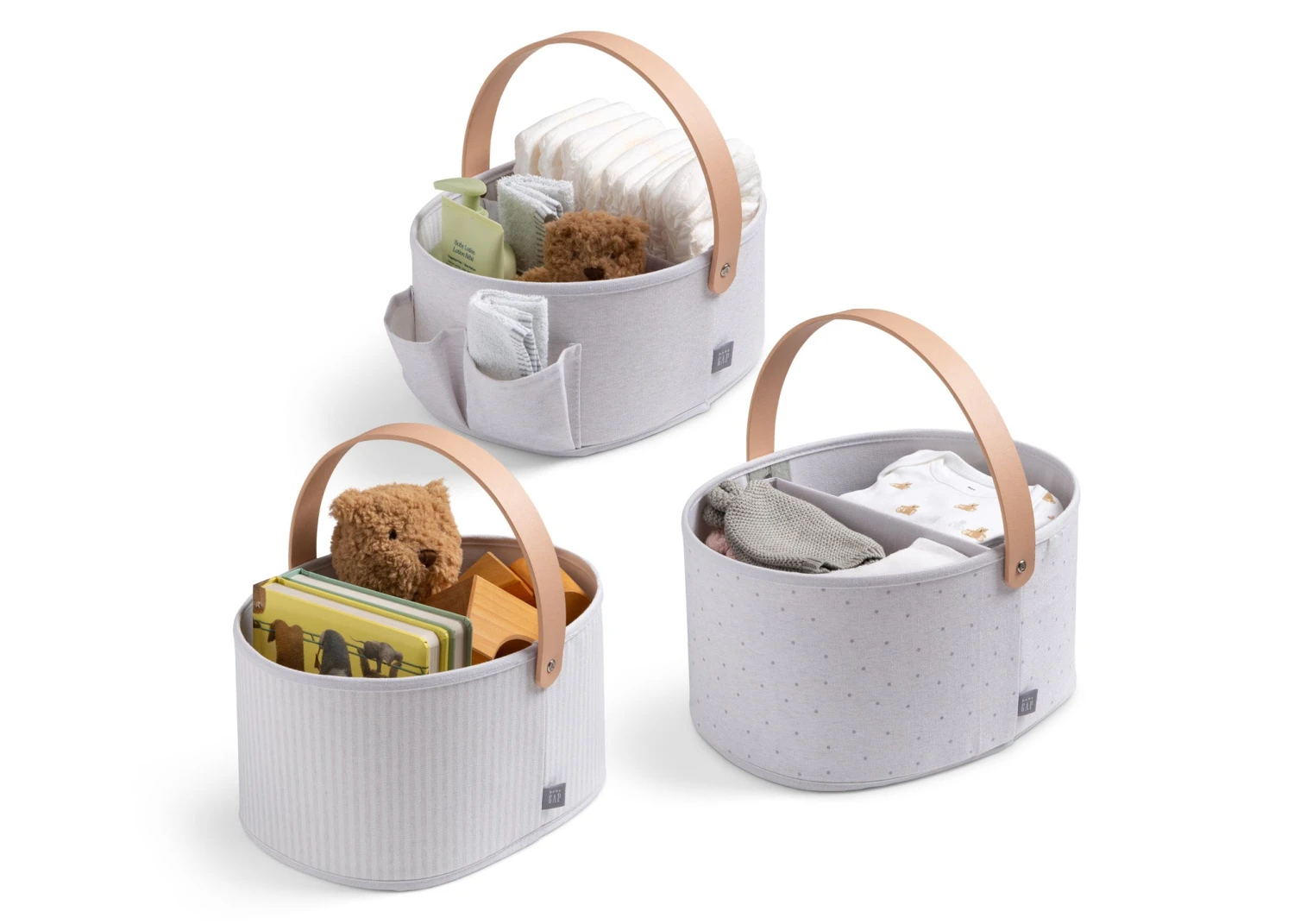 BabyGap 3-Pack Nested Fabric Storage Bins With Handles 10 BabyGap 3-Pack Nested Fabric Storage Bins With Handles - Image 10