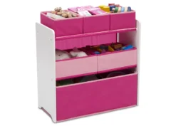 Delta Children Design And Store 6 Bin Toy Organizer 12 Delta Children Design And Store 6 Bin Toy Organizer -Delta Children Sales Store TB83213GN pink multibin right props hi res scaled