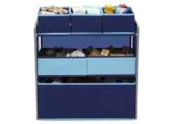 Delta Children Design And Store 6 Bin Toy Organizer 10 Delta Children Design And Store 6 Bin Toy Organizer -Delta Children Sales Store TB83214GN blue multibin front props hi res scaled