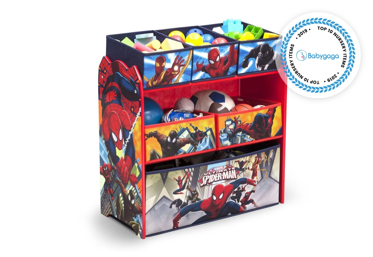Delta Children Spider-Man Multi-Bin Toy Organizer 4 Delta Children Spider-Man Multi-Bin Toy Organizer - Image 4