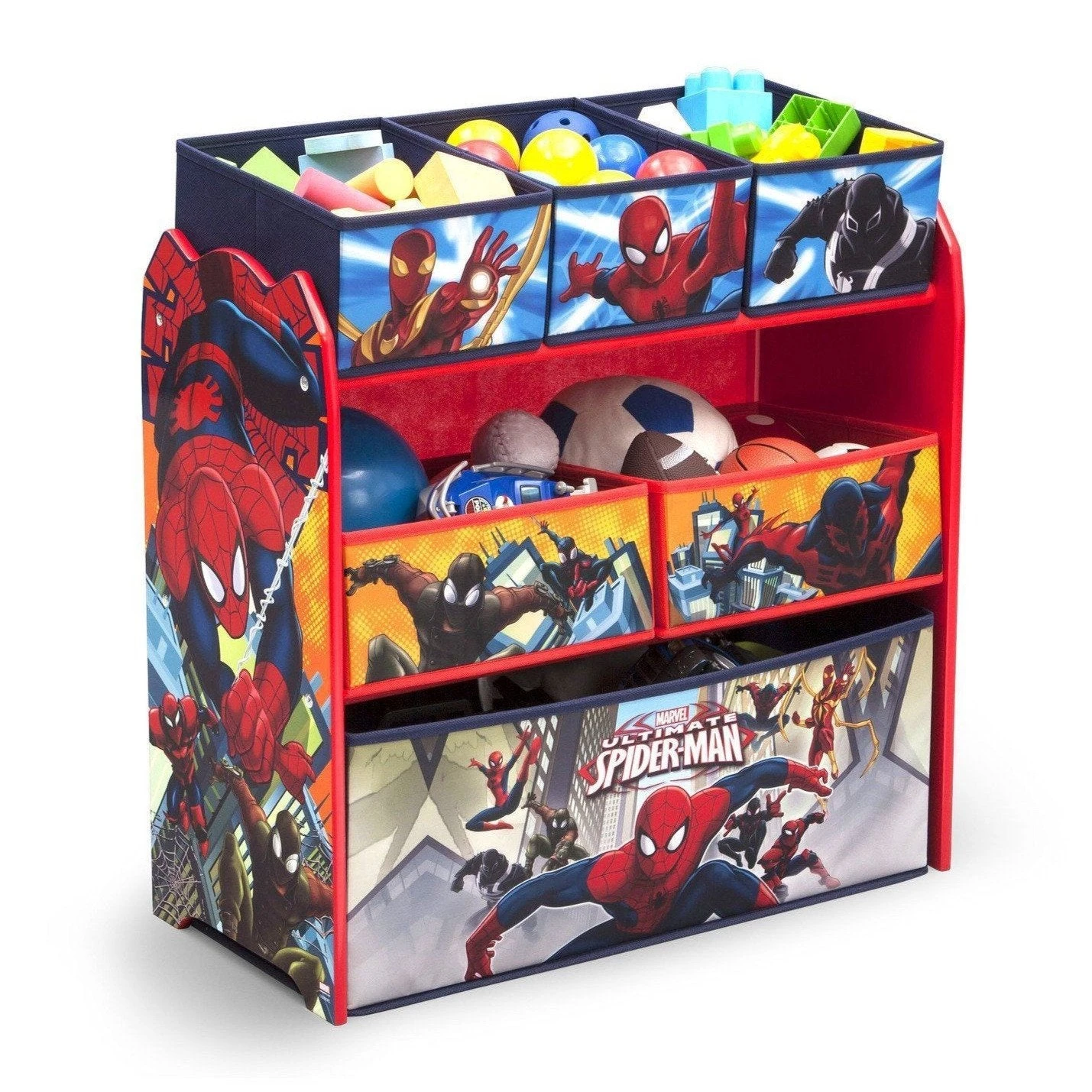 Delta Children Spider-Man Multi-Bin Toy Organizer 8 Delta Children Spider-Man Multi-Bin Toy Organizer - Image 8