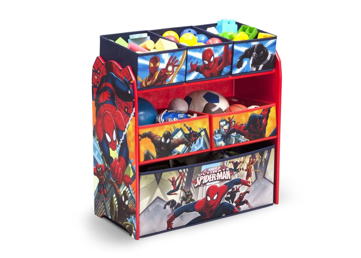 Delta Children Spider-Man Multi-Bin Toy Organizer 5 Delta Children Spider-Man Multi-Bin Toy Organizer - Image 5
