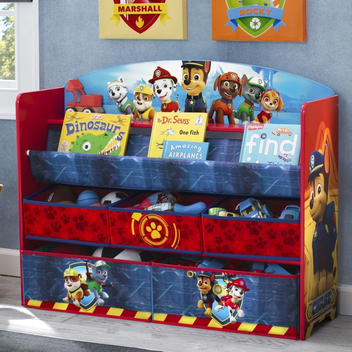 Delta Children PAW Patrol Deluxe Book And Toy Organizer 5 Delta Children PAW Patrol Deluxe Book And Toy Organizer - Image 5