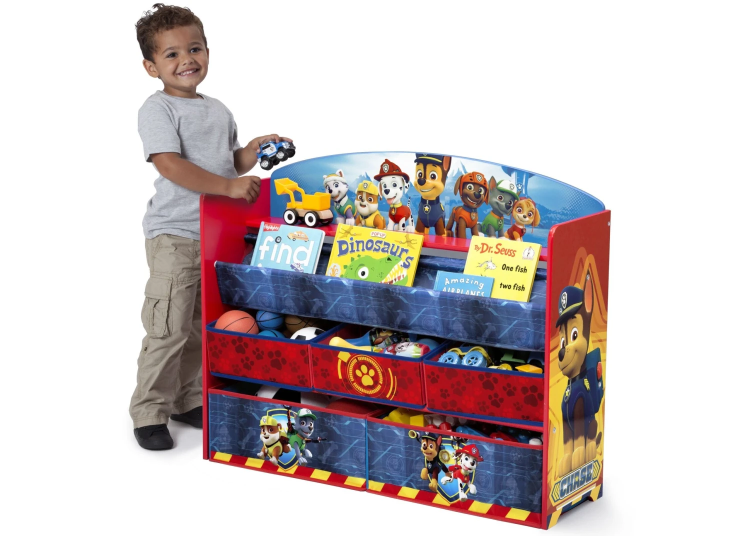 Delta Children PAW Patrol Deluxe Book And Toy Organizer 4 Delta Children PAW Patrol Deluxe Book And Toy Organizer - Image 4