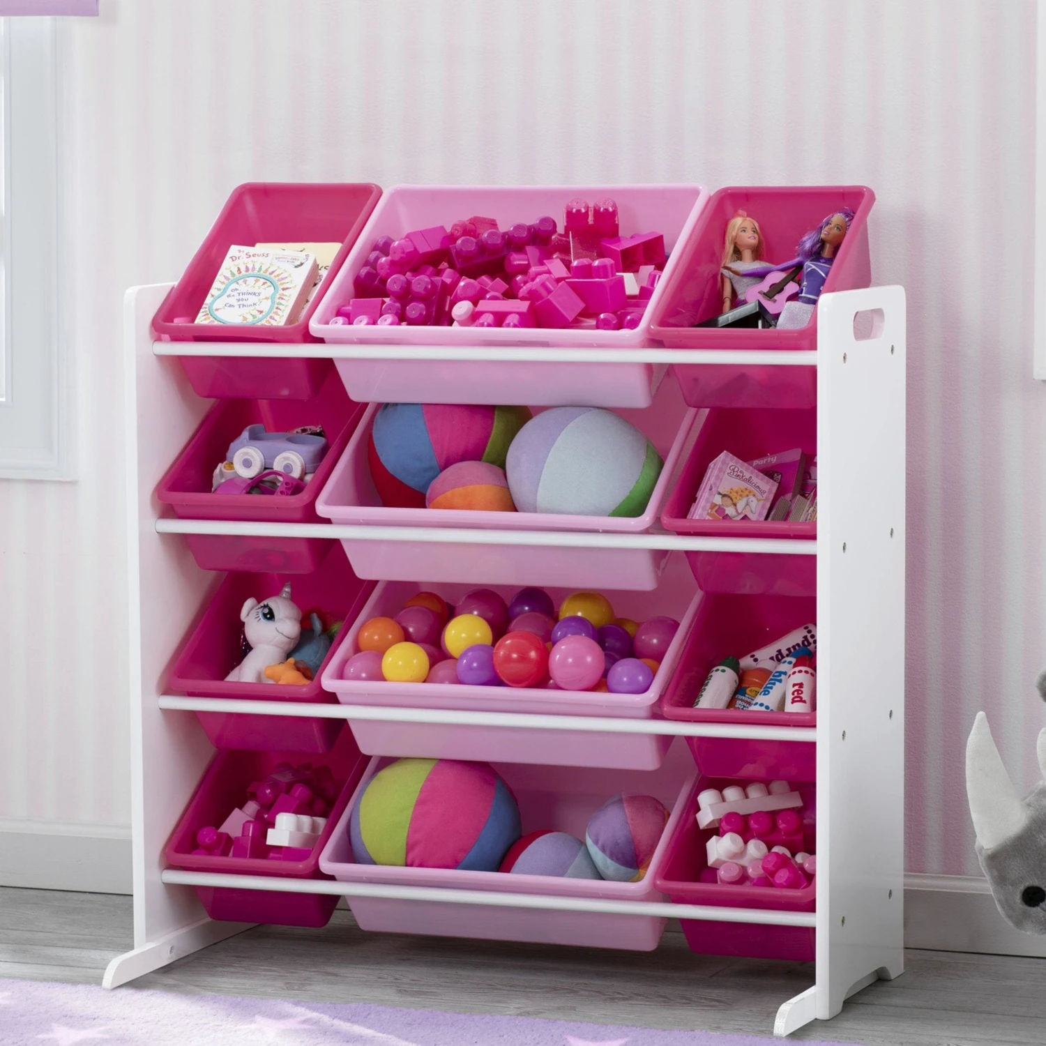 Delta Children Kids Toy Storage Organizer With 12 Plastic Bins 16 Delta Children Kids Toy Storage Organizer With 12 Plastic Bins - Image 16