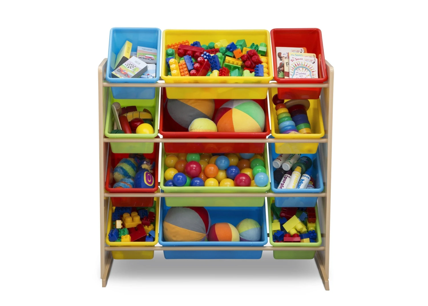 Delta Children Kids Toy Storage Organizer With 12 Plastic Bins 8 Delta Children Kids Toy Storage Organizer With 12 Plastic Bins - Image 8