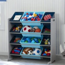 Delta Children Kids Toy Storage Organizer With 12 Plastic Bins 35 Delta Children Kids Toy Storage Organizer With 12 Plastic Bins -Delta Children Sales Store TB83452GN blue 12 bins toy organizer hangtag hi res bd92a291 eb05 4638 b2bc f8863dc211d8