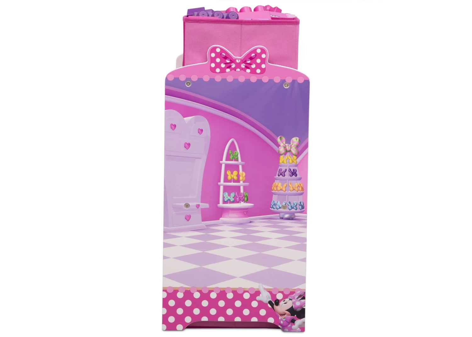 Delta Children Minnie Mouse Design And Store 6 Bin Toy Organizer 5 Delta Children Minnie Mouse Design And Store 6 Bin Toy Organizer - Image 5