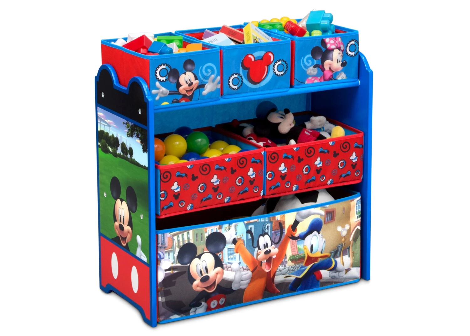 Delta Children Mickey Mouse 6 Bin Design And Store Toy Organizer 1 Delta Children Mickey Mouse 6 Bin Design And Store Toy Organizer
