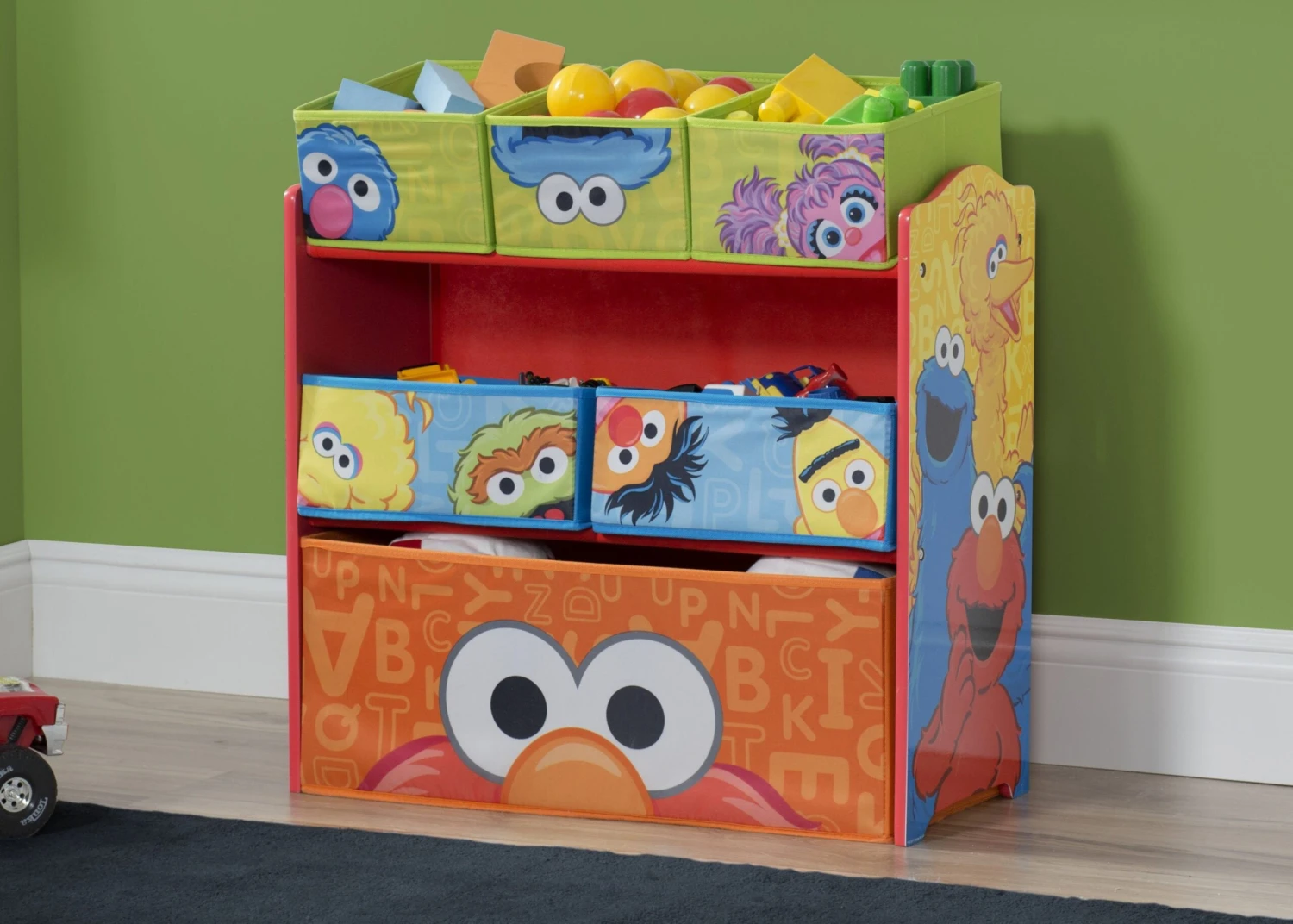Delta Children Sesame Street Multi-Bin Toy Organizer 1 Delta Children Sesame Street Multi-Bin Toy Organizer