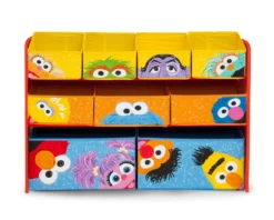 Delta Children Sesame Street Deluxe Multi-Bin Toy Organizer 20 Delta Children Sesame Street Deluxe Multi-Bin Toy Organizer -Delta Children Sales Store TB84778SS sesame deluxe multi bin toy organizer front scaled