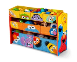 Delta Children Sesame Street Deluxe Multi-Bin Toy Organizer 16 Delta Children Sesame Street Deluxe Multi-Bin Toy Organizer -Delta Children Sales Store TB84778SS sesame deluxe multi bin toy organizer props left main scaled