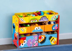 Delta Children Sesame Street Deluxe Multi-Bin Toy Organizer