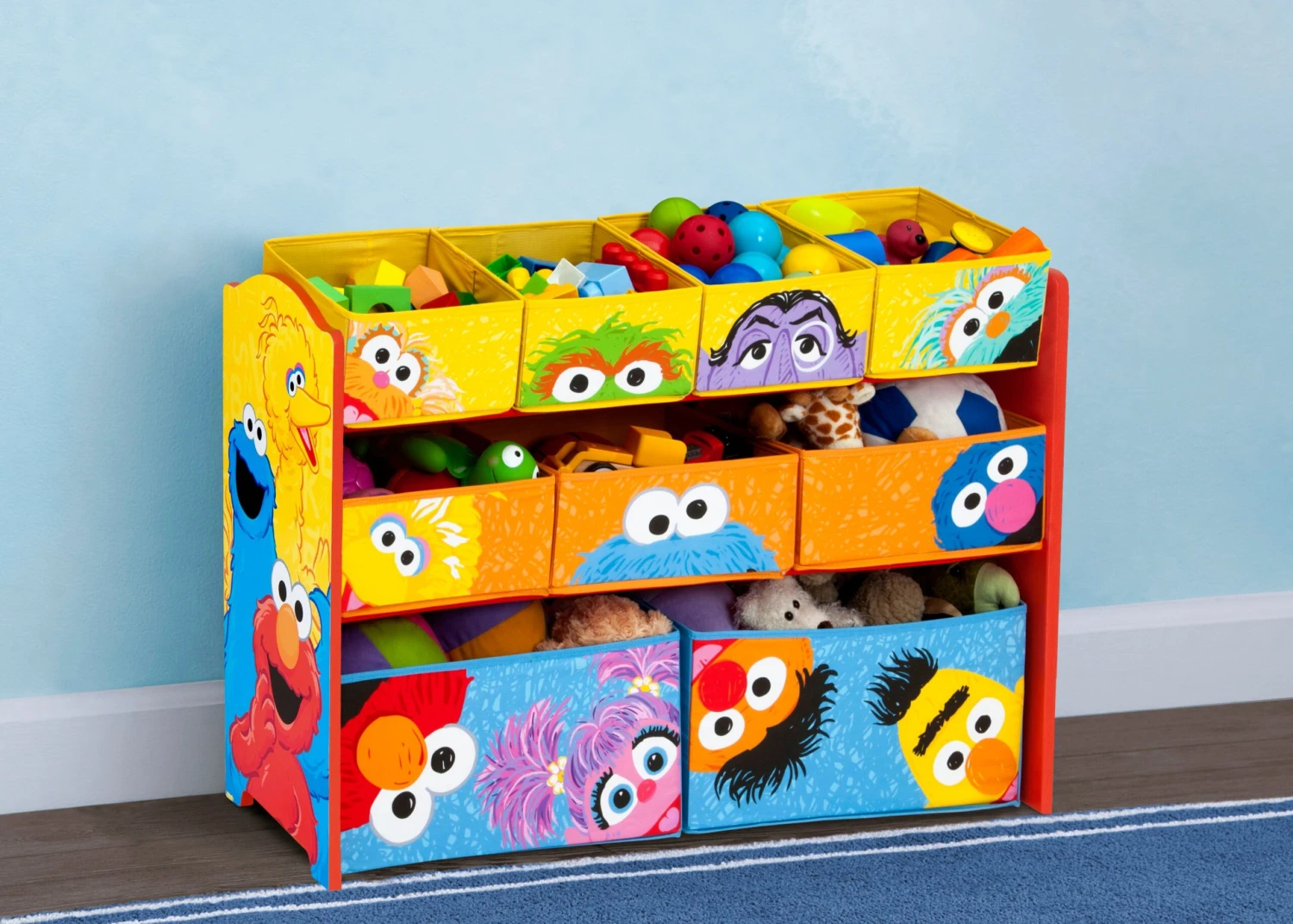 Delta Children Sesame Street Deluxe Multi-Bin Toy Organizer 1 Delta Children Sesame Street Deluxe Multi-Bin Toy Organizer