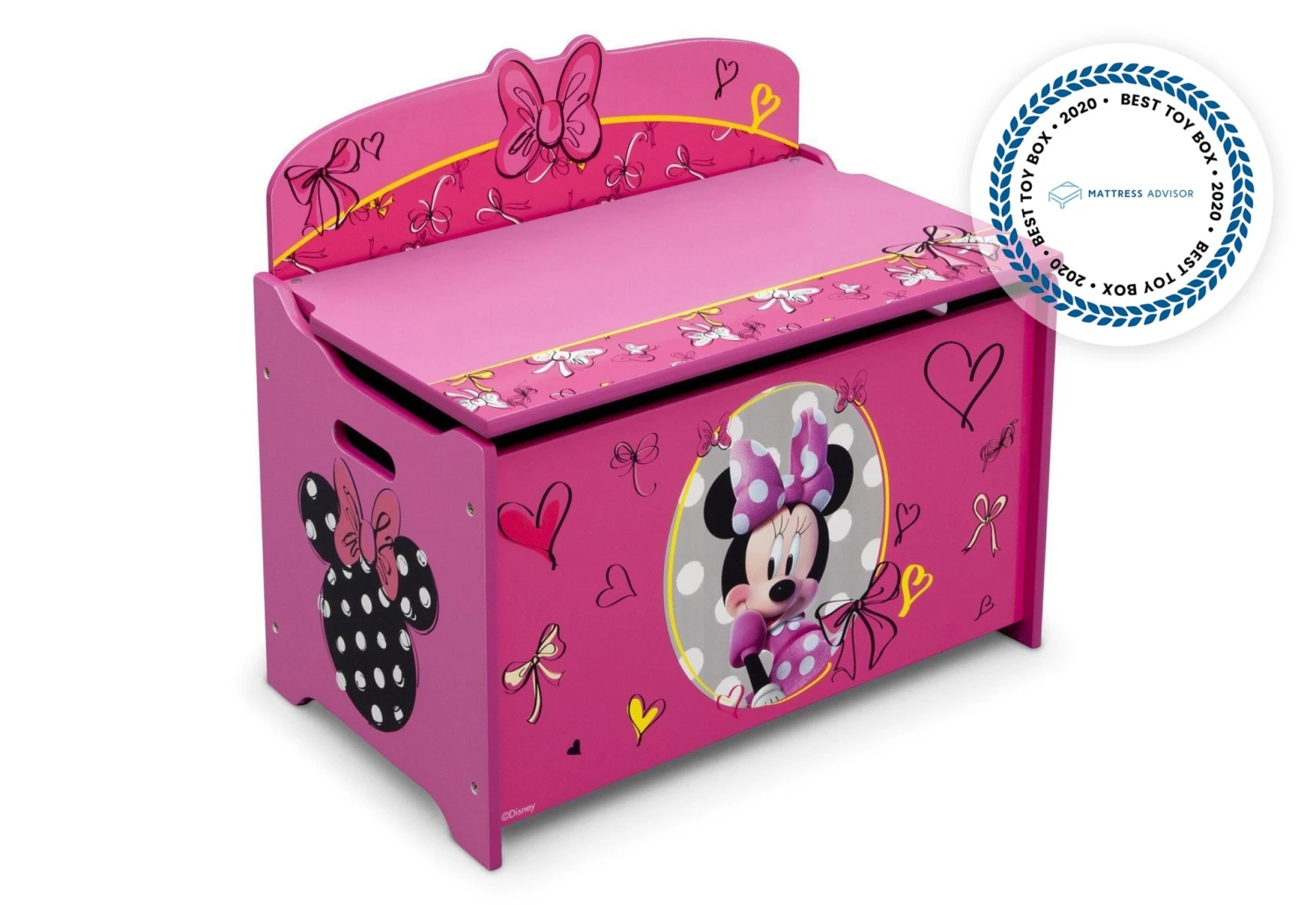 Delta Children Minnie Mouse Deluxe Toy Box 2 Delta Children Minnie Mouse Deluxe Toy Box - Image 2