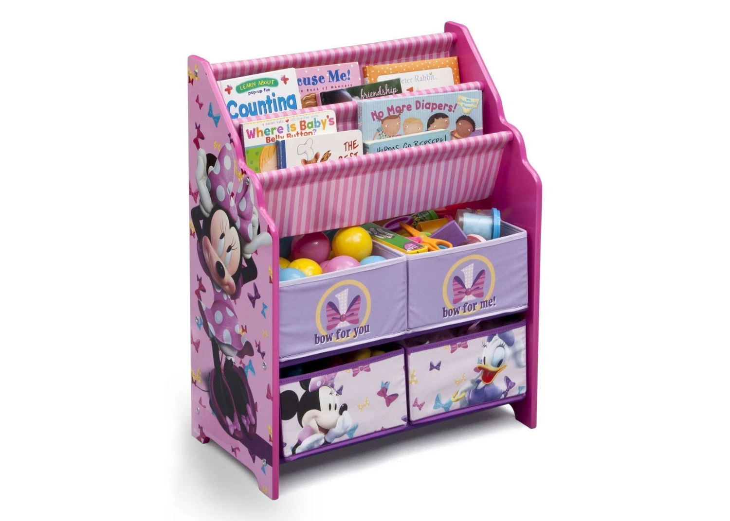 Delta Children Minnie Mouse Book & Toy Organizer 2 Delta Children Minnie Mouse Book & Toy Organizer - Image 2
