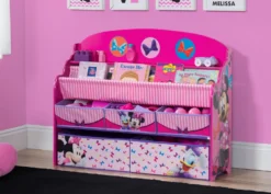 Delta Children Minnie Mouse Deluxe Book & Toy Organizer