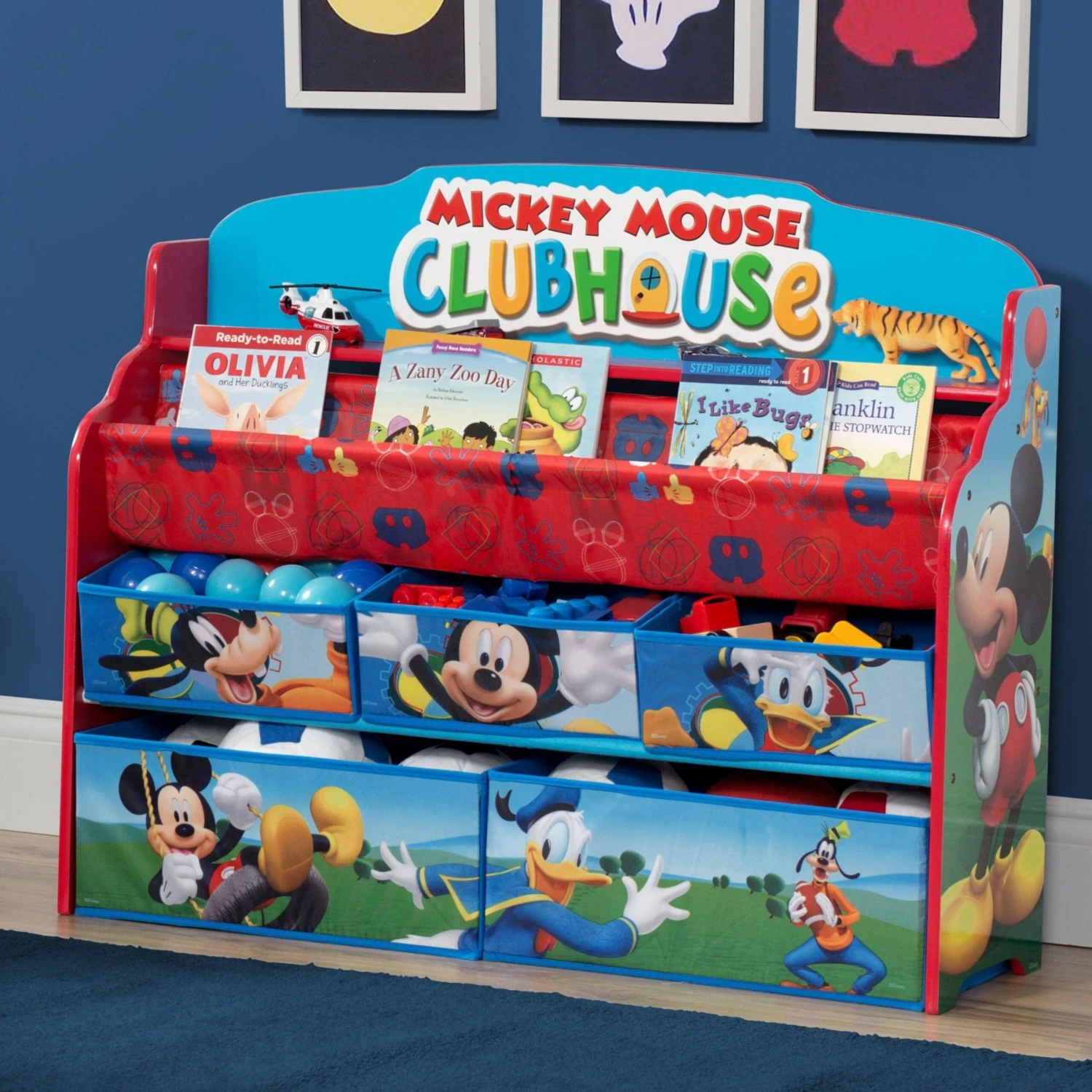 Delta Children Mickey Mouse Deluxe Book & Toy Organizer 6 Delta Children Mickey Mouse Deluxe Book & Toy Organizer - Image 6