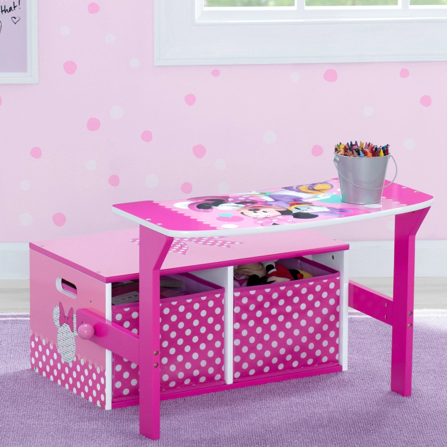 Delta Children Minnie Mouse Activity Bench 6 Delta Children Minnie Mouse Activity Bench - Image 6