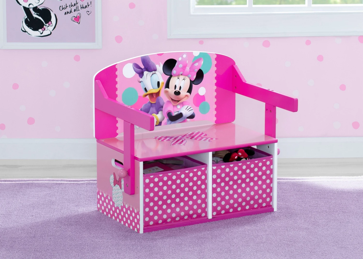 Delta Children Minnie Mouse Activity Bench 2 Delta Children Minnie Mouse Activity Bench - Image 2