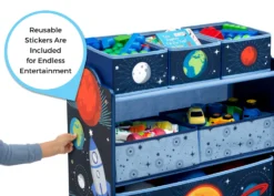 Delta Children Space Adventures Design And Store Toy Organizer 15 Delta Children Space Adventures Design And Store Toy Organizer -Delta Children Sales Store TB87204GN generic space multi bin toy organizer stickers with callout 01 high res scaled