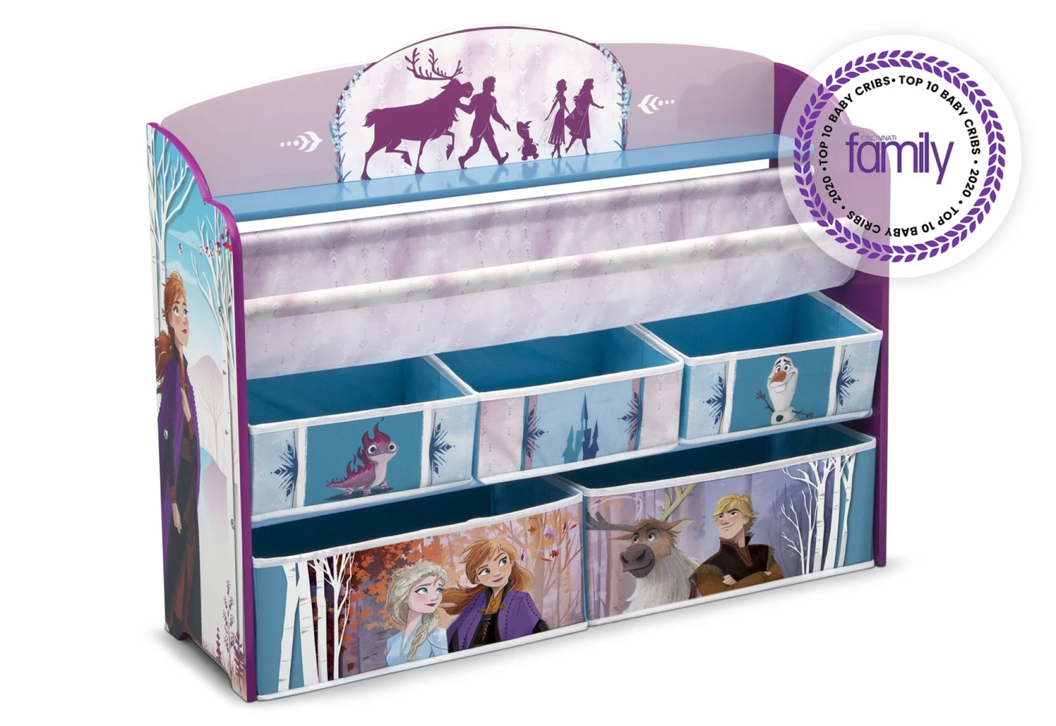Delta Children Frozen II Deluxe Toy And Book Organizer 2 Delta Children Frozen II Deluxe Toy And Book Organizer - Image 2
