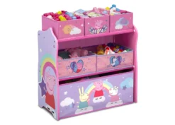 Delta Children Peppa Pig 6 Bin Design And Store Toy Organizer 11 Delta Children Peppa Pig 6 Bin Design And Store Toy Organizer -Delta Children Sales Store TB87230PG peppa design store right props hi res scaled